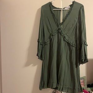 70s green dress